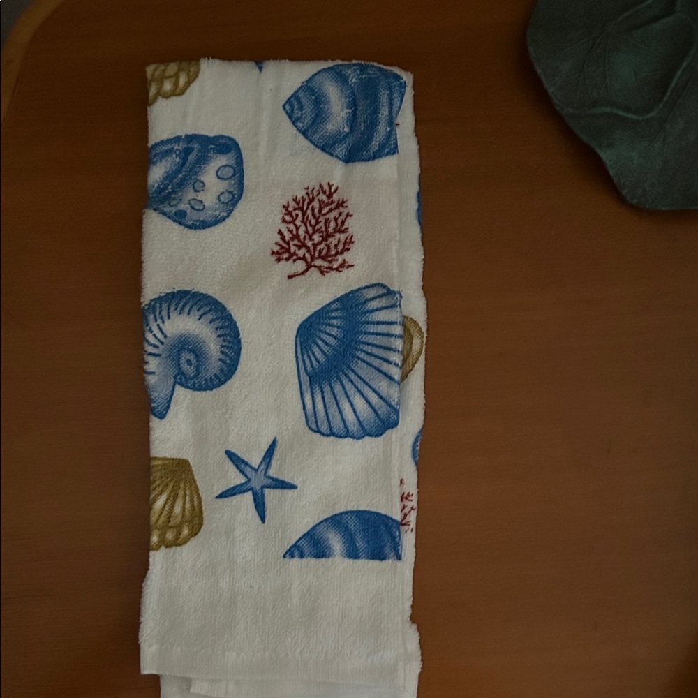 Seashell Patterned Kitchen Towel